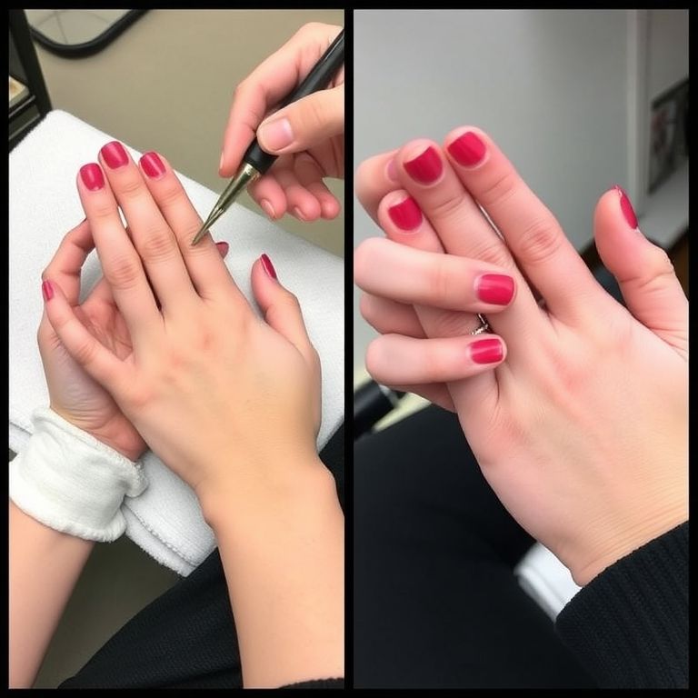 Comparison of manicure vs Polish Change service at Gateway Nail Spa