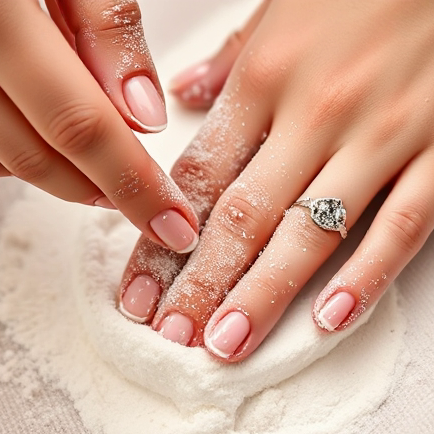 Natural into powder at gateway nail spa