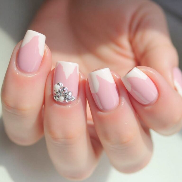 Pink & White Gel Nail Tpo-Free at Gateway Nail Spa