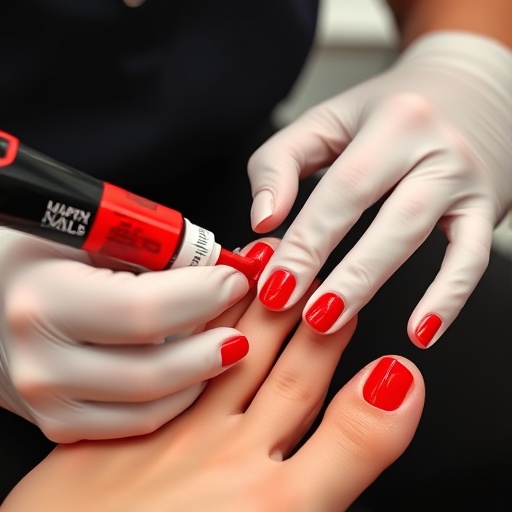 Professional pedicures polish application at Gateway Nail Spa