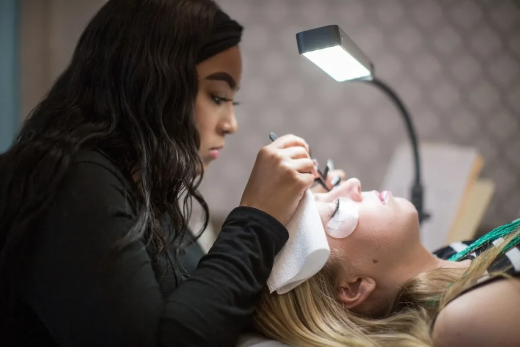 Extensions vs Temporary Lashes at Gateway Nail Spa