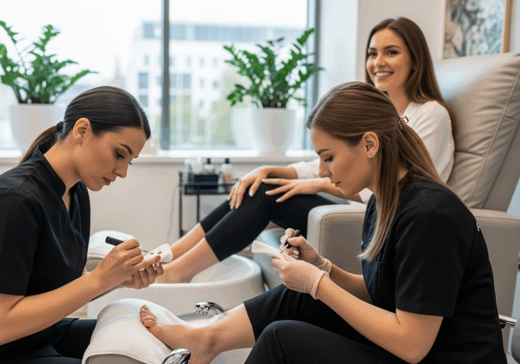 French Mani Pedi for Gateway Nail Salon Wayne