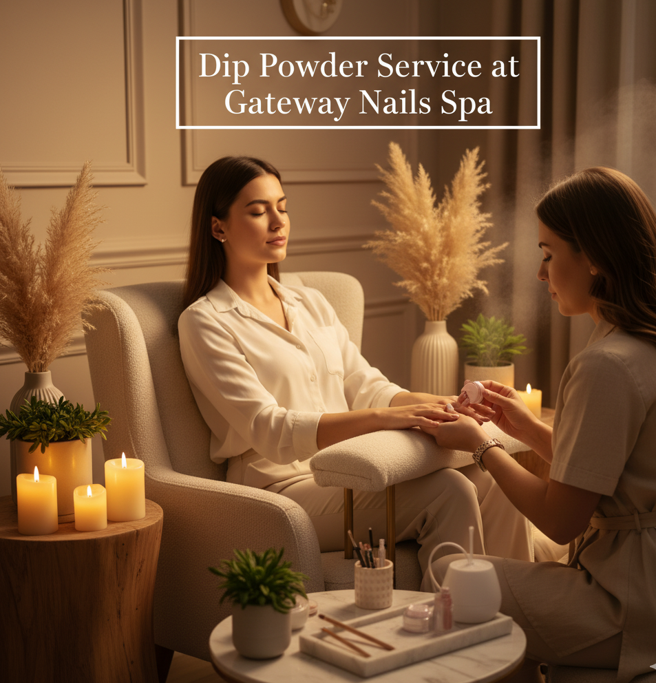 Professional Dip Powder Service at Gateway Nails Spa