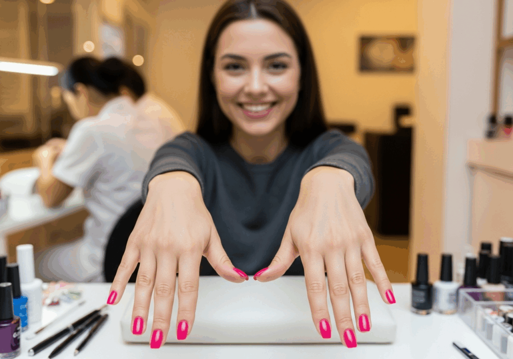 shellac gel nails at gateway nail spa