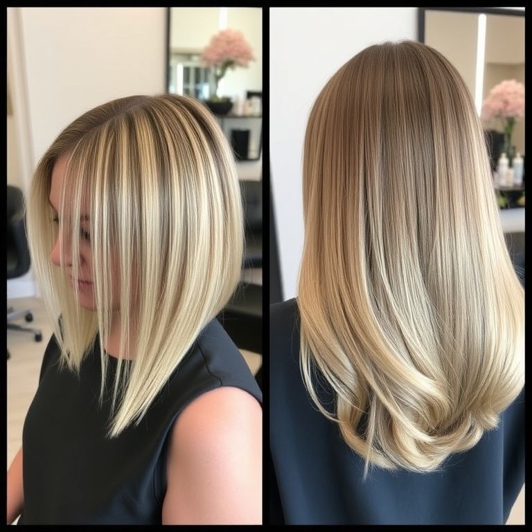 before-and-after transformation Single Hair Extensions gatewaynailspa