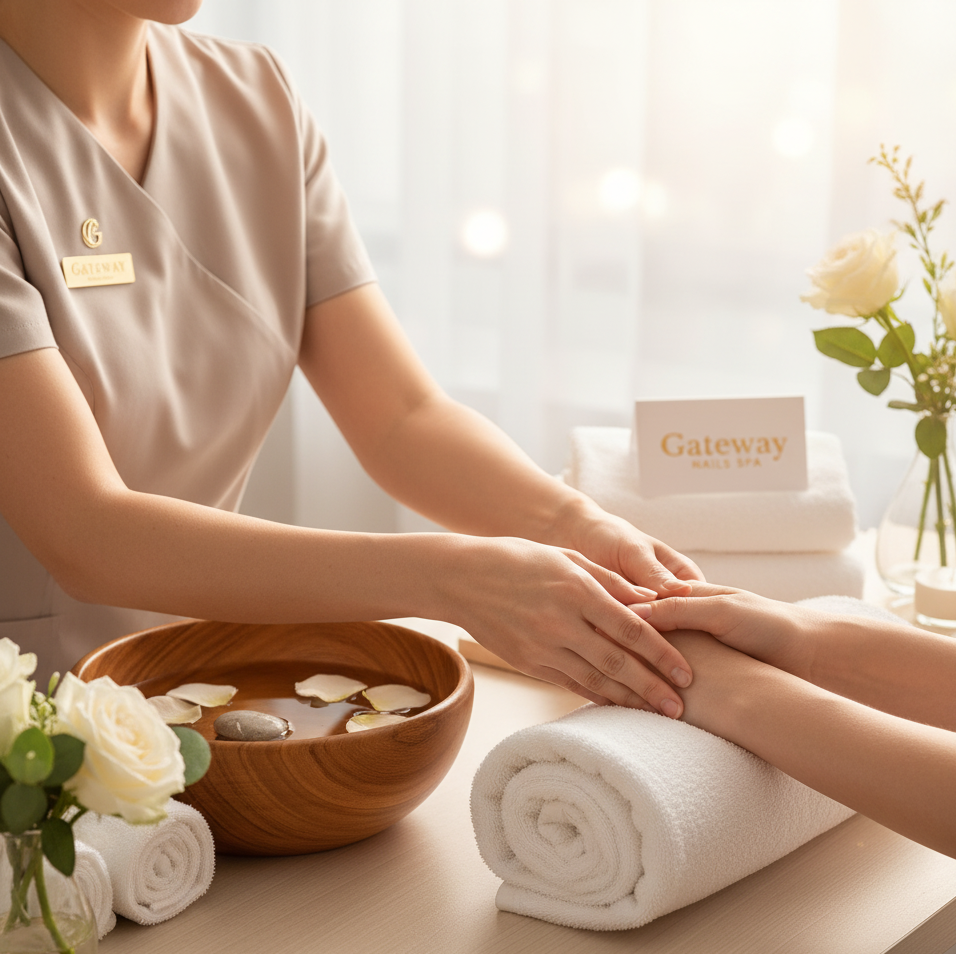 spa manicures closeup Gateway Nails Spa