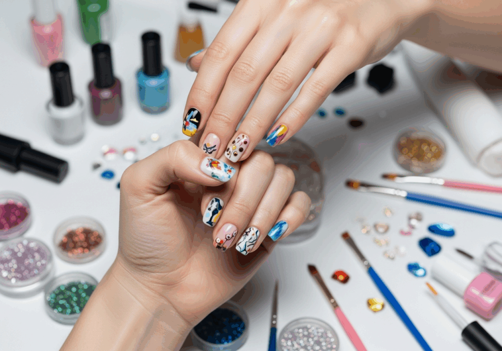 Nail Art, happy client salon, Gateway Nail Salon Wayne