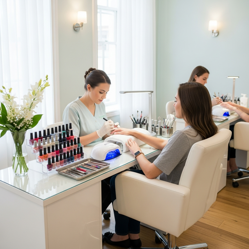 Manicures, happy client salon, Gateway Nail Salon Wayne